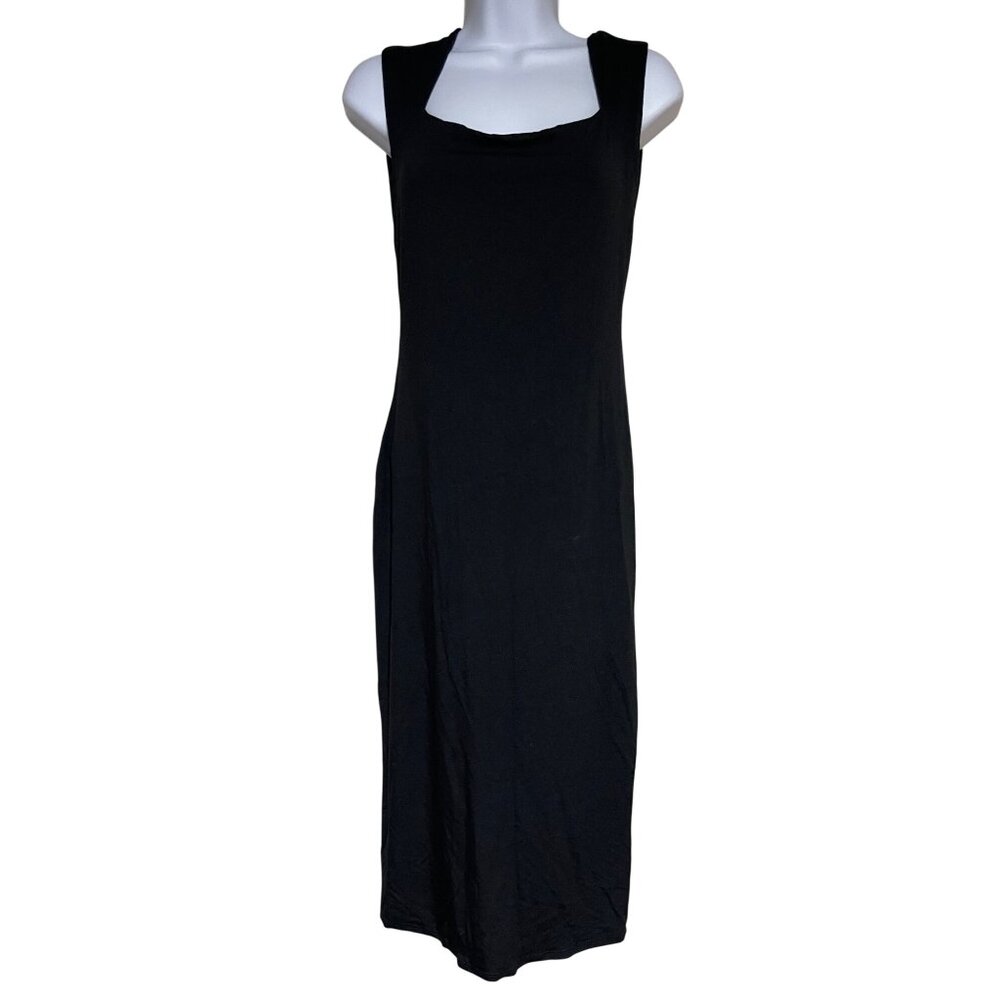 Black Sleeveless Midi Dress By See You Monday Womens Size Large Bodycon